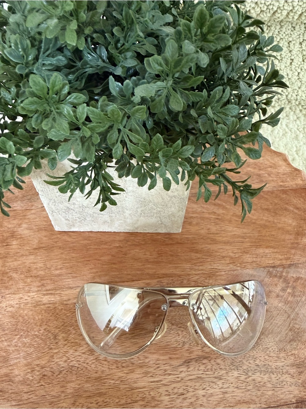 Fashion Shield Clear Lens Sunglasses. 👓😎